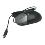 HP USB Optical Mouse Silver Carbon - Image 2